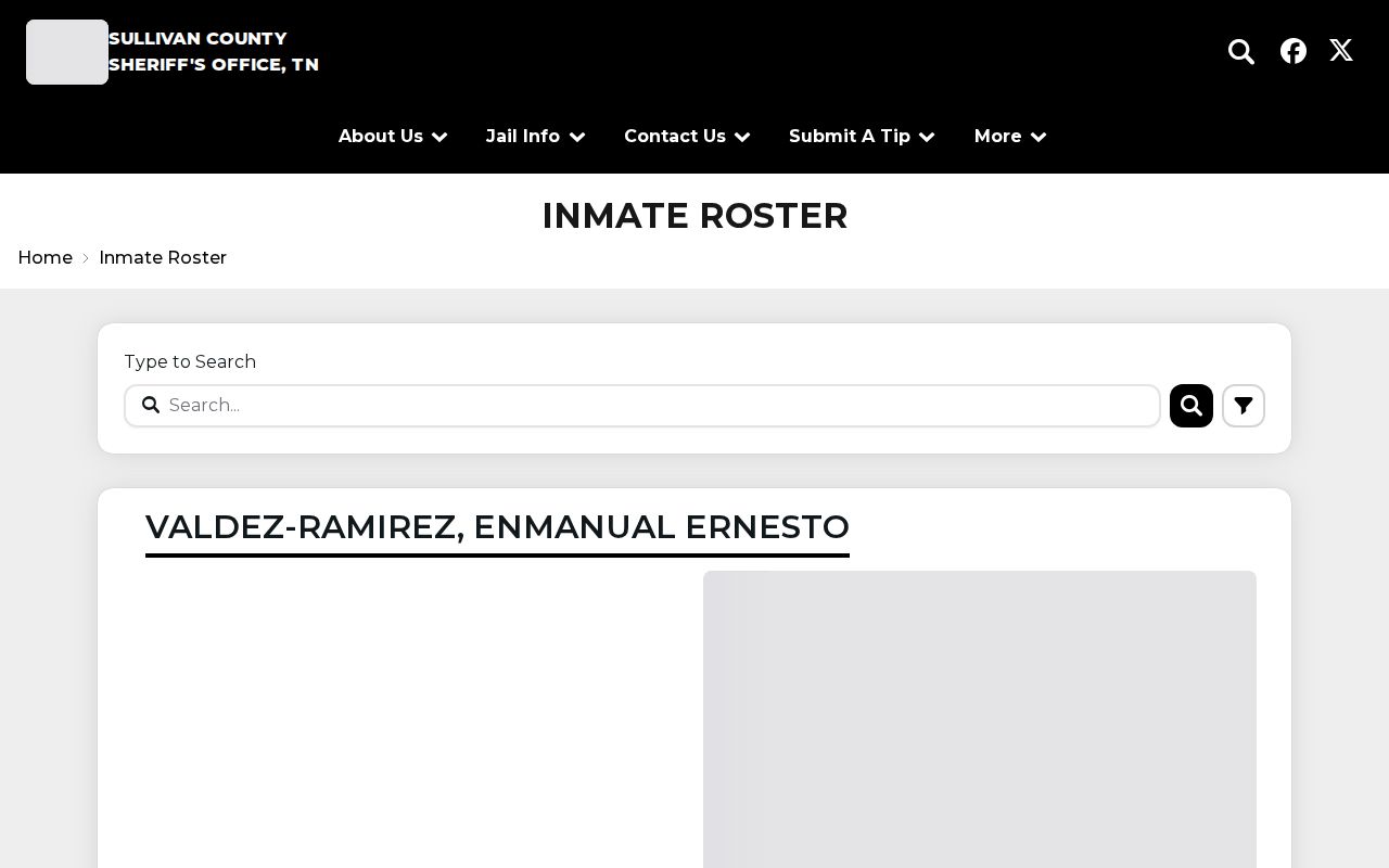 Sullivan County criminal booking and inmate roster search