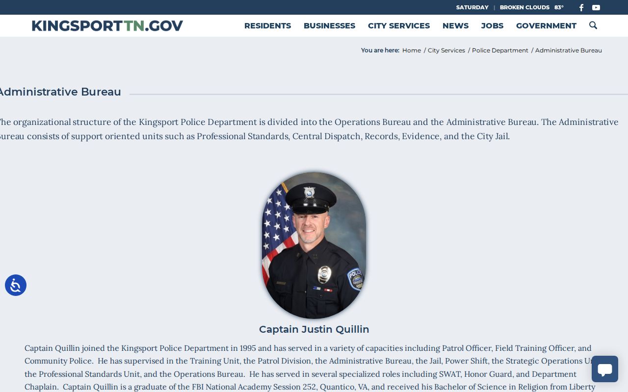 Kingsport Sullivan County criminal record administration and TIBRS quality
